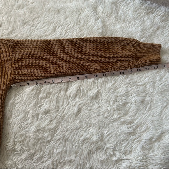 Madewell Greywood Crop Cardigan Sweater Button Front 100% Cotton Toffee Sz XS - Picture 11 of 11